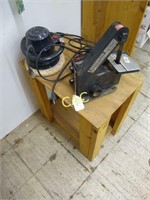 Small Table with Buffer and Belt Sander