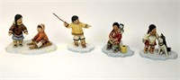 FOUR NORI PETER KAISER AND ANNA PERENNA FIGURINES