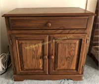 OXFORD FURNITURE OAK ENTERTAINMENT CABINET