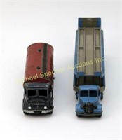 DINKY TOYS & SUPERTOYS TANKER AND CAR TRANSPORTER