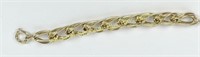 14K YELLOW GOLD DOUBLE LINK BRACELET