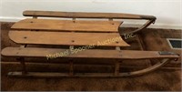 ANTIQUE WOOD TRACKER SLED