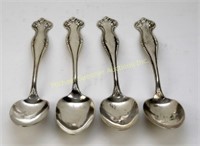 FOUR TOWLE STERLING SERVING SPOONS