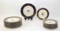 AYNSLEY DINNER SERVICE FOR 12 - CARDIFF PATTERN