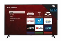 As Is TCL 65" CLASS 4-SERIES 4K UHD HDR LED ROKU S