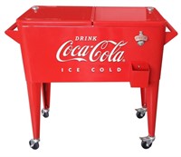 Open Box  80 Qt. Coca-Cola Embossed Ice Cold Coole