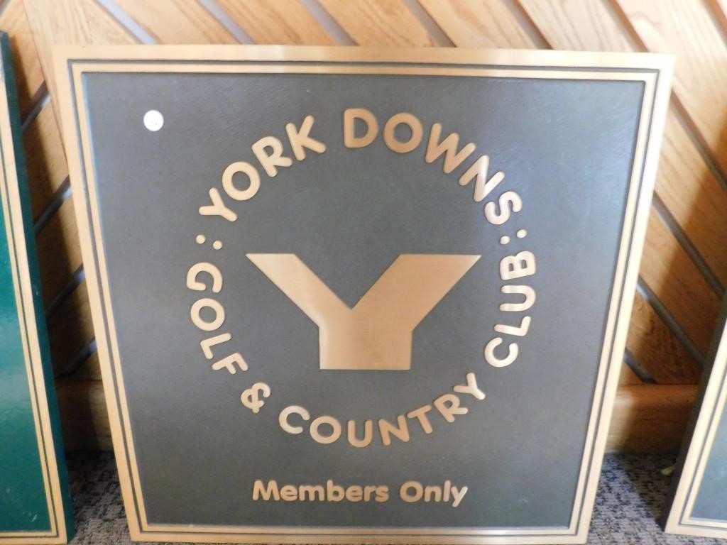 York Downs Golf and Country Club Members Only Memorabilia Au