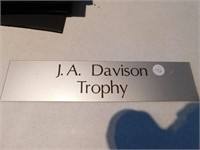 J.A.  DAVISON TROPHY