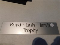 BOYD LASH JARVIS TROPHY