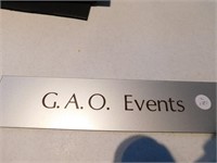 G.A.O. EVENTS