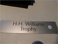 H. WILLIAMS  TROPHY
