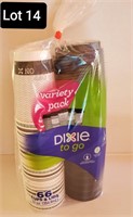 Dixie to go cups with lids 12oz