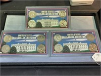 Three U.S. Half Dollar Collection Silver Coin Sets