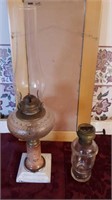 Two oil lamps.