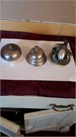 3 vintage bells 3" diameter.