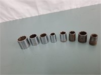 8-3/8 DRIVE CRAFTSMAN SOCKETS-ALL DIFFERENT SIZES