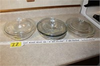 Pyrex Bowls w/lids