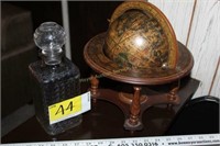 Decanter and Small Globe