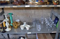 GLASSWARE-CANDLE HOLDERS-MISC