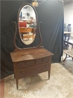 Antique dresser  With mirror 38×30×19