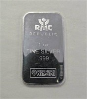 1oz .999 Fine Silver Bar - RMC
