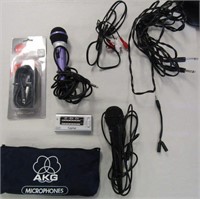 2 Micro Phones, Guitar Tuner, AKG Bag & Misc Cords