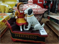 Reproduction Speaking Dog Mechanical Bank