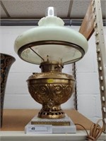 Bradley & Hubbard Brass Electrified Lamp
