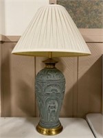 Figural Carved Table Lamp