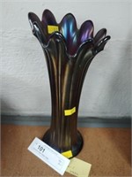 Carnival-Style Glass Vase