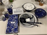 Blue & White Enamelware