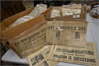 LARGE Collection of Old Newspapers