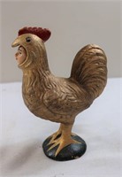 Cast iron rooster bank