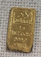 1 gram gold bar