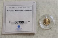 Obama gold coin