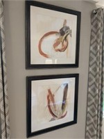 FRAMED BRUSHED WALL ART