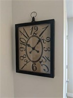 BURLAP WALL CLOCK