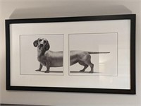 3PC FRAMED DOG WALL ART