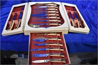 Vintage 19 Piece Sheffield Stainless Knife Set