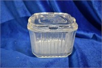 Vintage Lidded Glass Refrigeerator Dish