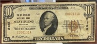 1929 $10 National Bank Note (Mt. Sterling, KY)
