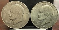 Eisenhower Dollars: 1971 & 1972