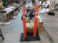 2-- SAFETY STANSIONS -- APPROX 4 FT TALL