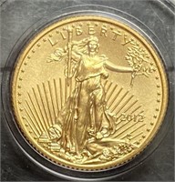 2012 $5 American Eagle Gold Bullion Coin - 1/10 oz