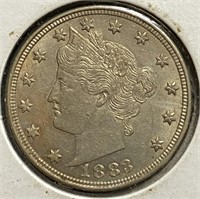 1883 Liberty V-Nickel “No Cents”