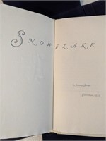 Rare Vintage Snowflake Book Christmas