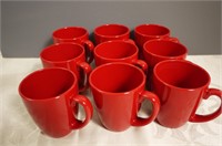 Vintage Red Corelle Mugs