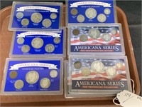 8 U.S. Americana Series Coin Sets
