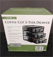 New The Storage House Coffee Cup 3-tier drawer