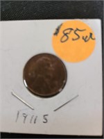 1911 S LINCOLN CENT--F+